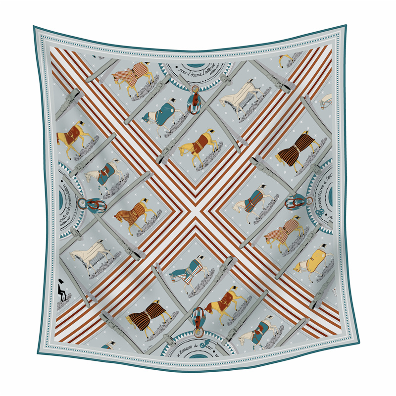 Cashmere Pashmina Wrap - 90CM Fashion Printed Cashmere Silk Scarf