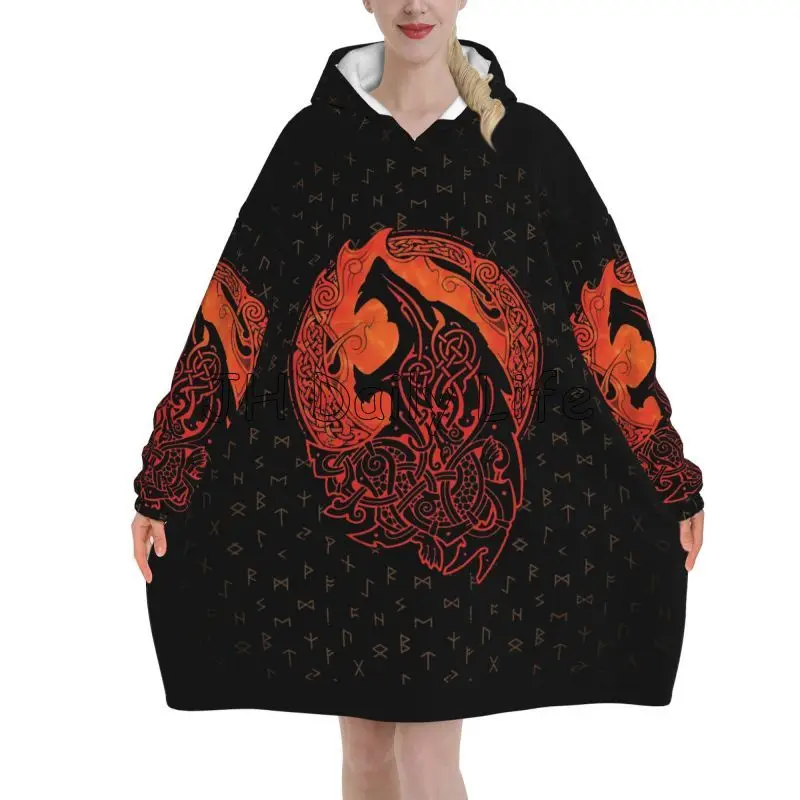 Viking Wolf Knot Fenrir Wearab - огляд і ціна Sherpa Hoodie Fleece