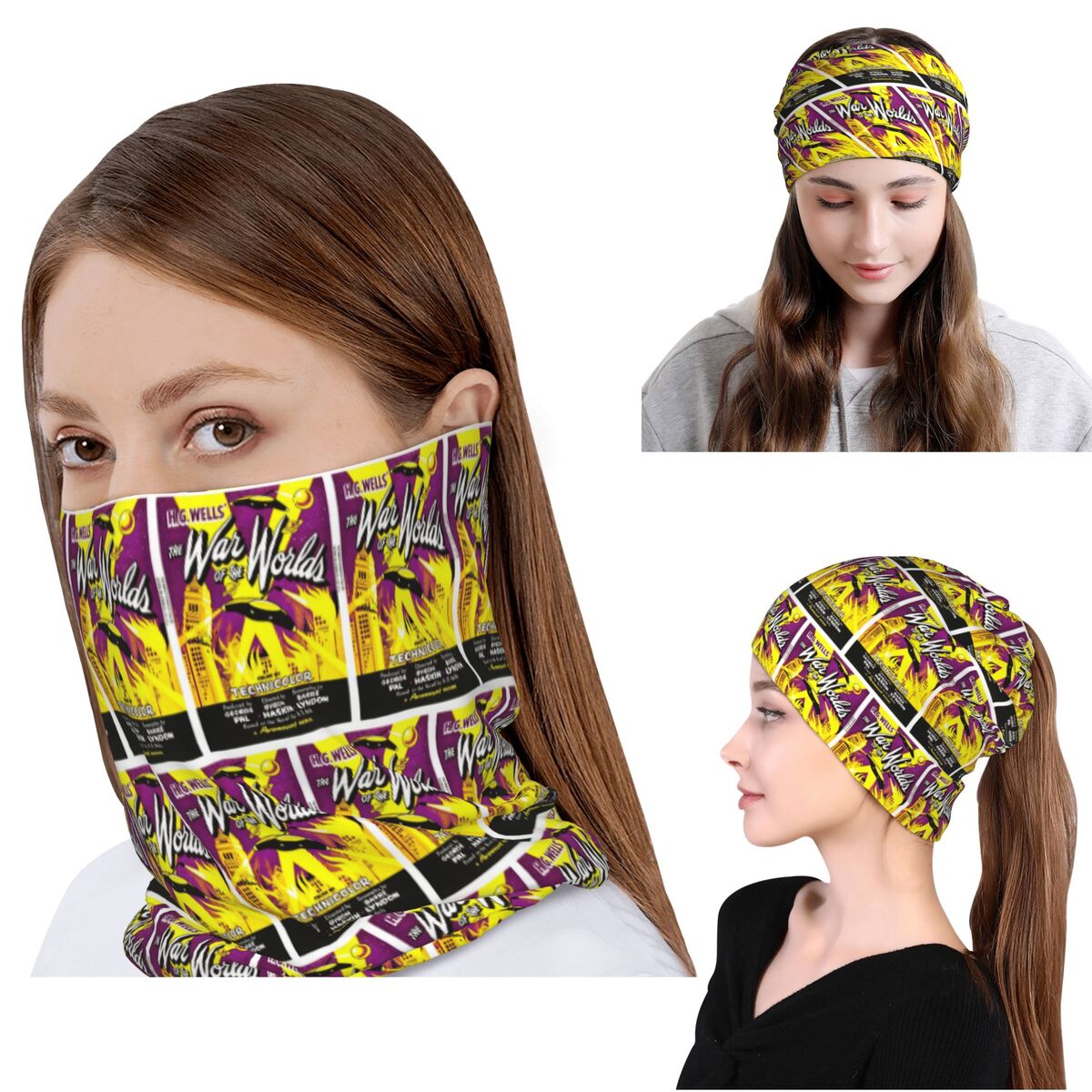 War Of The Worlds Bandana Neck - огляд і ціна Knit Beanie Hat Warm